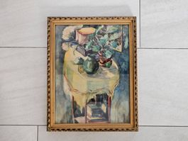 Hans Gerber (1910-1978) Aquarelle signée et datée Vintage