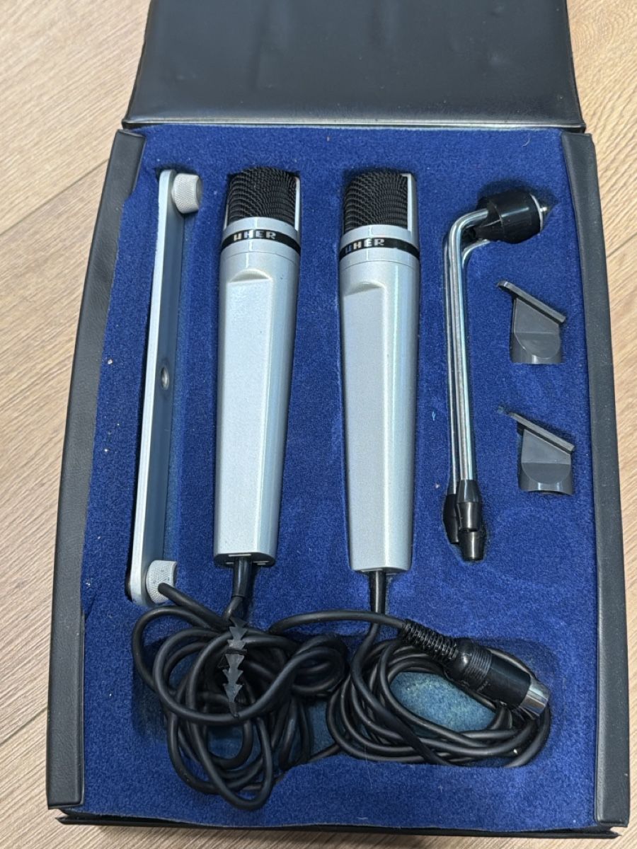 Uher Mikrofone: Microfoni Uher M 534 set stereo con custodia originale – Gebraucht aus basel von Swiss._.1978