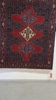 Tapis persan senneh vintage, motifs géométriques et couleurs