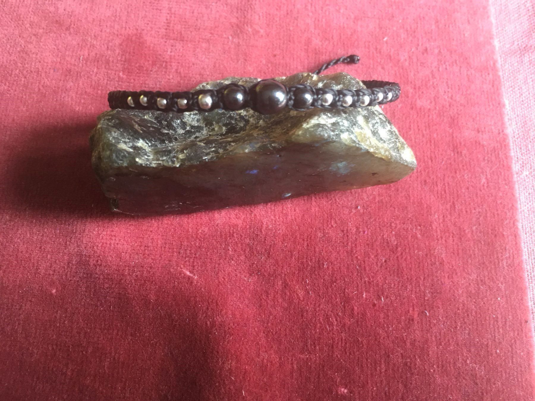 Bracciali & Braccialetti: Hämatit / Armband aus Makramee – Nuovo e nell'imballaggio originale da Zürich venduto da MEVAS-Schmuck 2