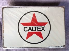 Caltex tankstelle benzin öl werbung usa
