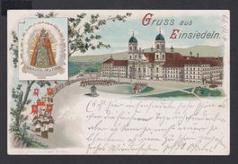 Einsiedeln   -   alte Litho - AK gestempelt 5.11.1899