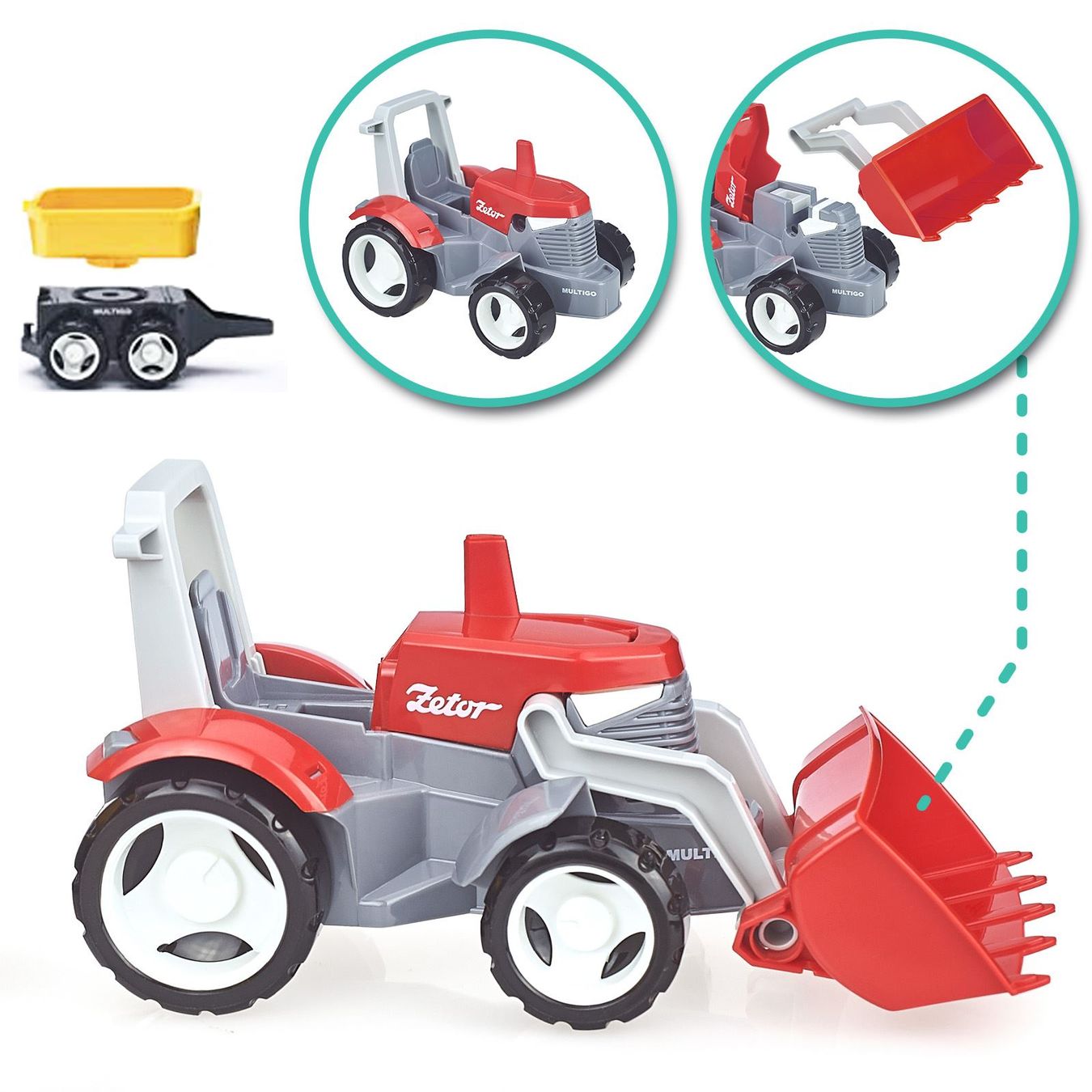 Giocattoli: Spielzeug-Traktor Set – Nuovo e nell'imballaggio originale da Mosnang venduto da glascom 1