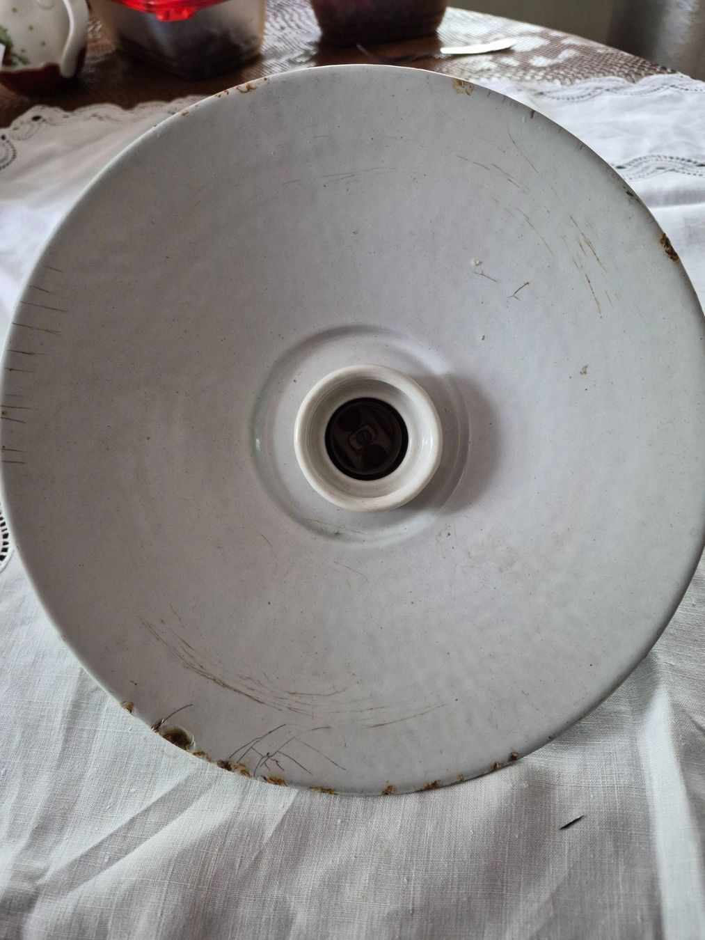 Lampade: Lampe ancienne en métal émaillé – Usato da charmoille venduto da mir_my9f 1