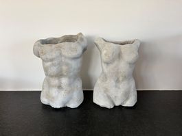 Roman Bust Decor Duo