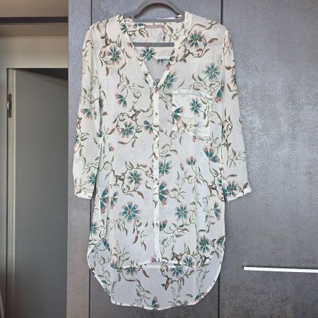 🐸 NILE TUNIKA XS BLUSENKLEID LANGE BLUSE VISKOSE TOP ZUSTAN