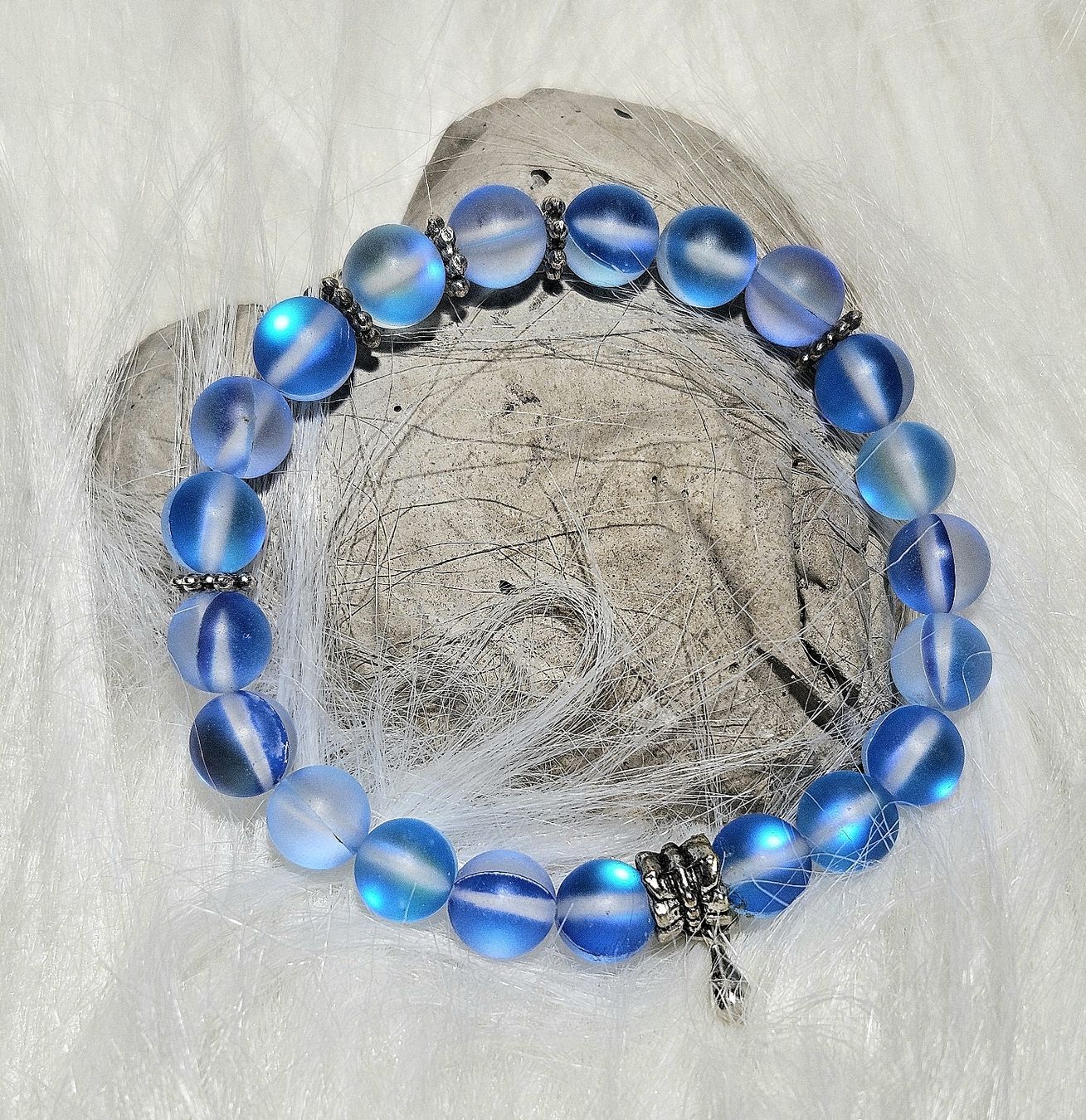 Bracciali & Braccialetti: blaue Kristall Armk. - Spendenaktion – Nuovo (secondo la descrizione) da Unterkulm venduto da Nachtigall 3