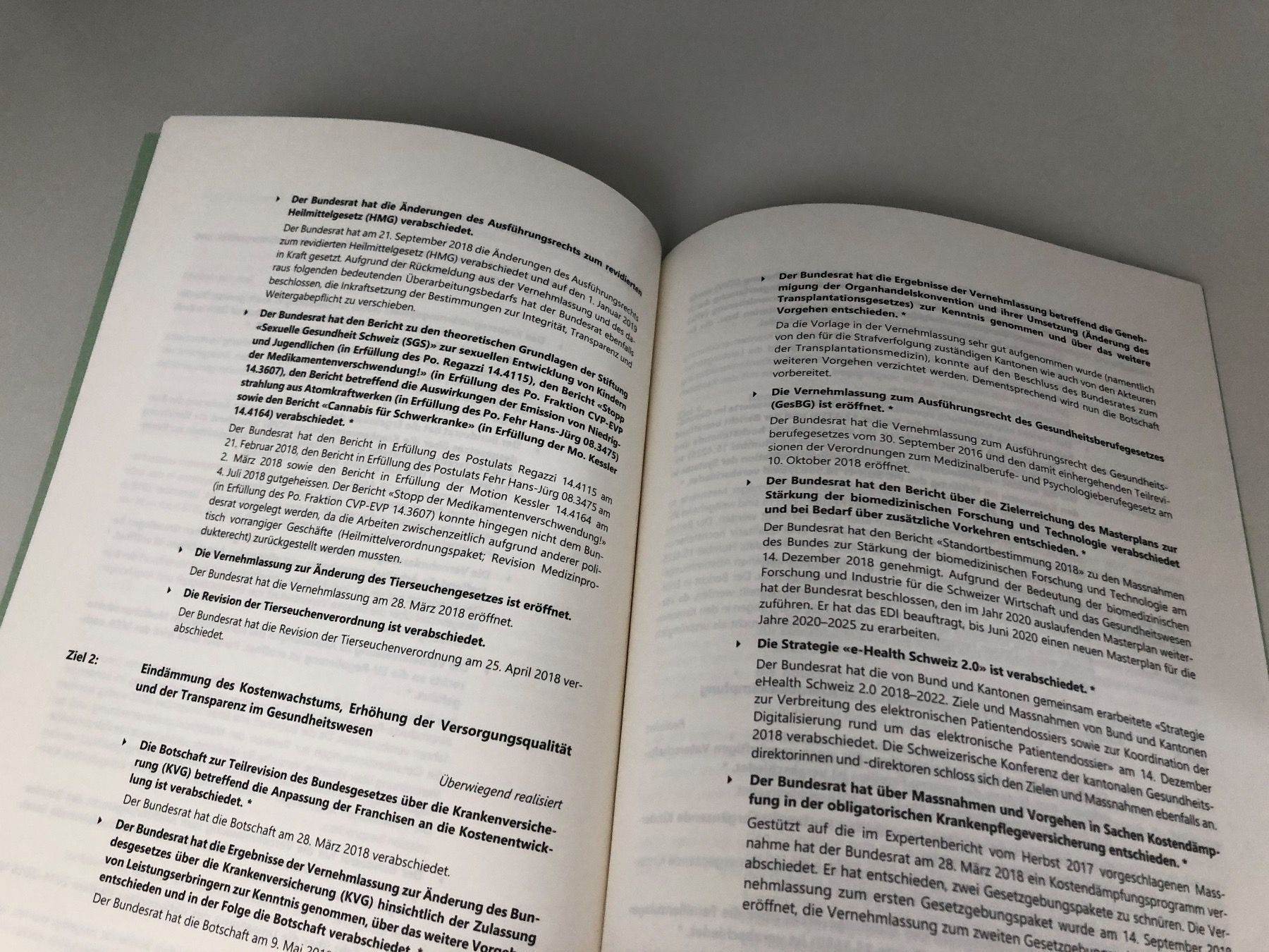 Libri: Geschäftsbericht des Bundesrates 2018 – Usato da Hergiswil LU venduto da FcMalkov 1