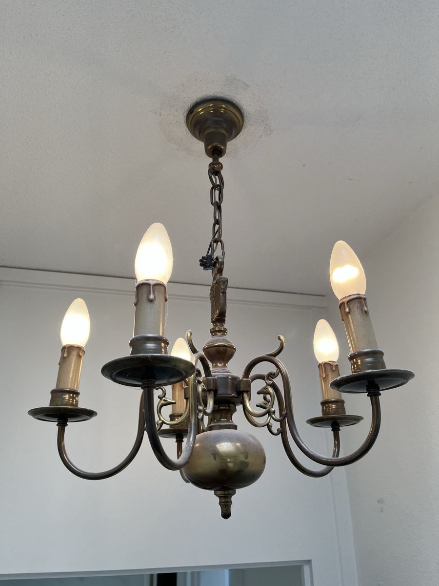 Lampadari & plafoniere: Lustre chandelier vintage 5 branches – Usato da Bern venduto da twende75 1