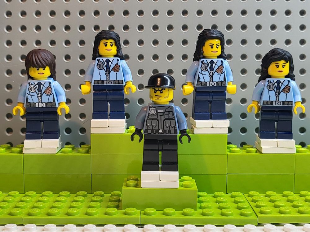 lego mime lego r minifiguren polizei 5 LegoMinifiguren Polizei,Original oder viel Eigenkreation (Gebraucht