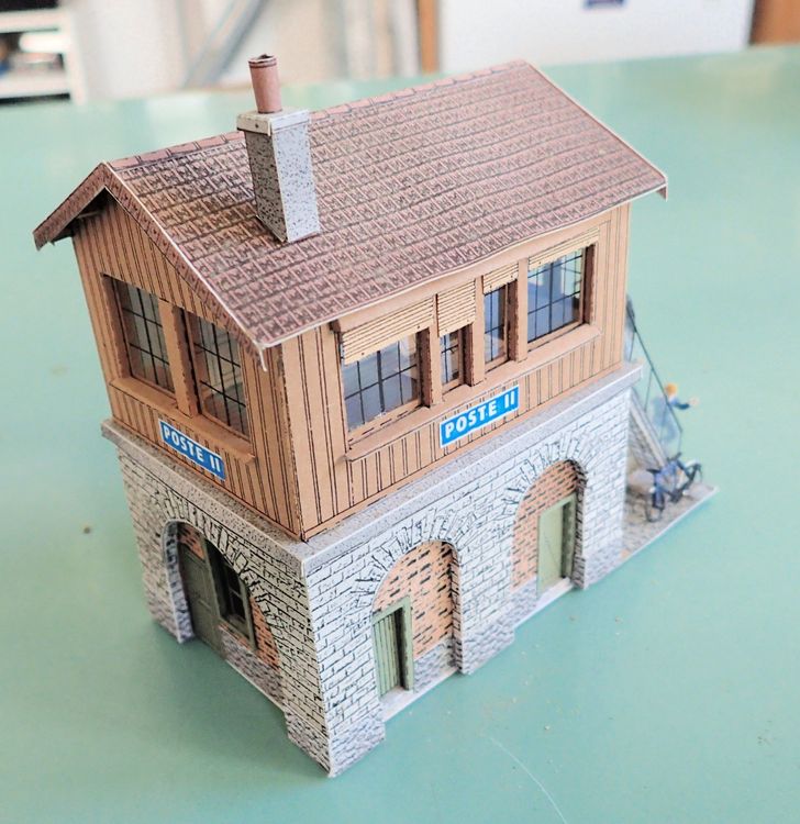 Maquette Delespaul – Poste D’aiguillage Ferroviaire – Échelle O – Construction Bois
