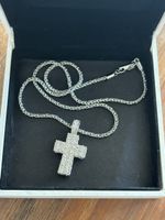 Swarovski Kreuz Kette Silber mit Papieren neuwertig