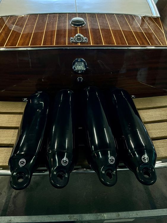 GOPLUS Bootsfender Set - 4 Stück Langfender In Schwarz Mit Verschiedenen Größen