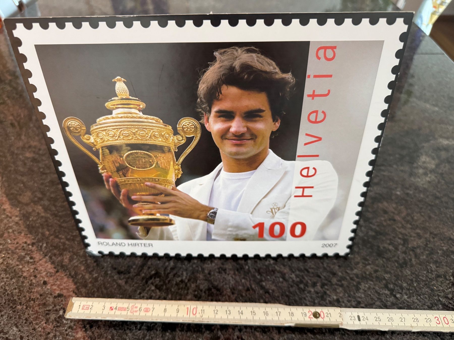 Carte collezionabili: Werbetafel Roger Federer Tennis Postschalter – Usato da Oberengstringen venduto da gbr_zurich 1