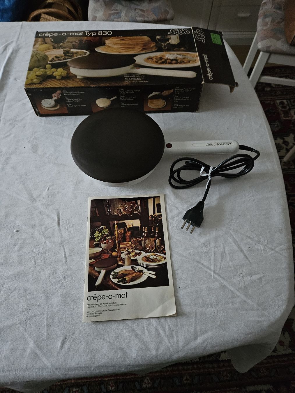 Solis Elettrodomestici da cucina: Crêpes-o-mat Typ 830 Crêpes Maker Party Retro – Nuovo e nell'imballaggio originale da Wädenswil venduto da Jsi.Z01 1