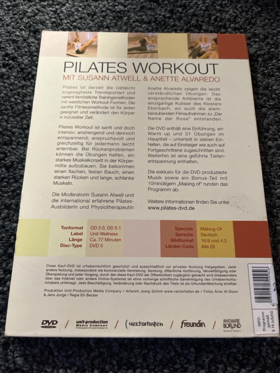 Alle DVDs: Pilates Workout (21750) – Gebraucht aus Ruswil von jan_bxl5 1
