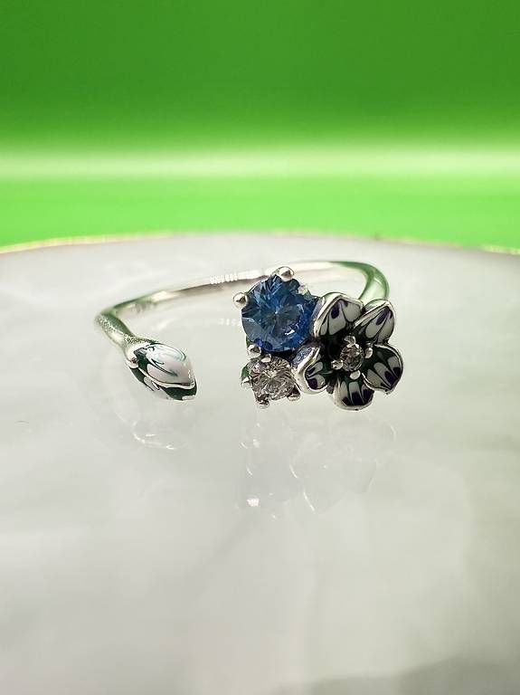 Anelli: Flower Ring aus 925er Sterlingsilber – Usato da Thalwil venduto da han_2b8c 4