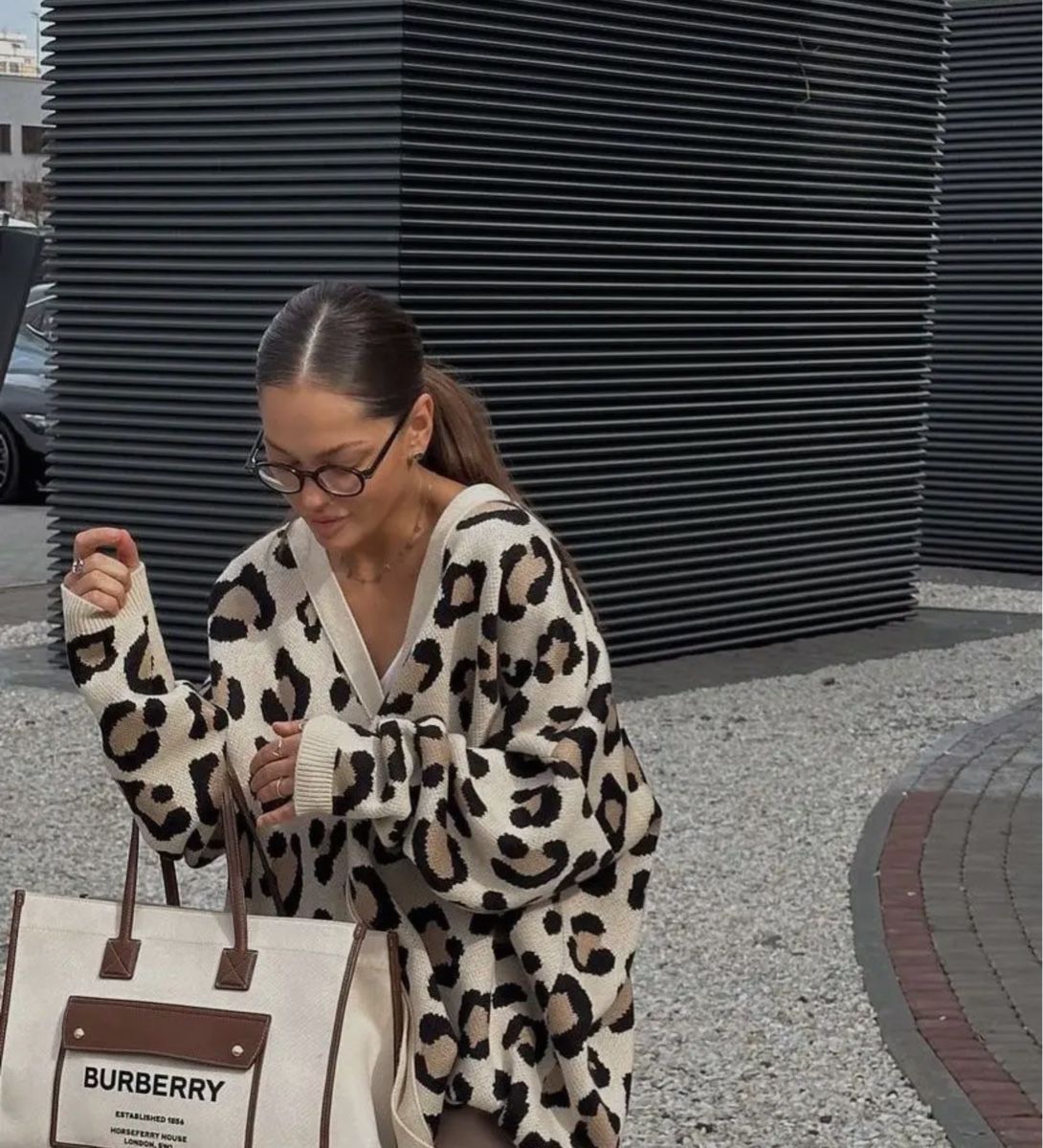 Giacche: Leoparden Cardigan One Size Oversized Fit – Nuovo (secondo la descrizione) da Bassersdorf venduto da Sandy456 2