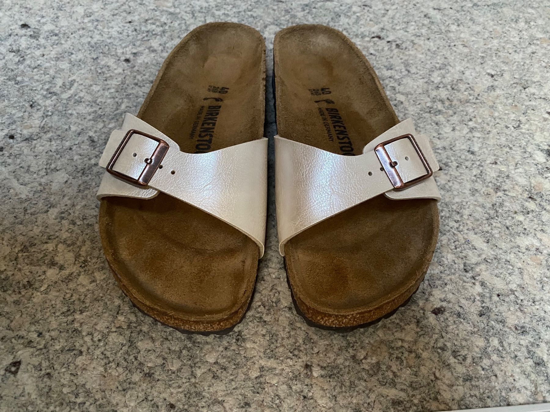 Birkenstock Damenschuhe: Birkenstock Madrid Pearl White, Gr. 40 – Gebraucht aus Wattwil von edel88 2