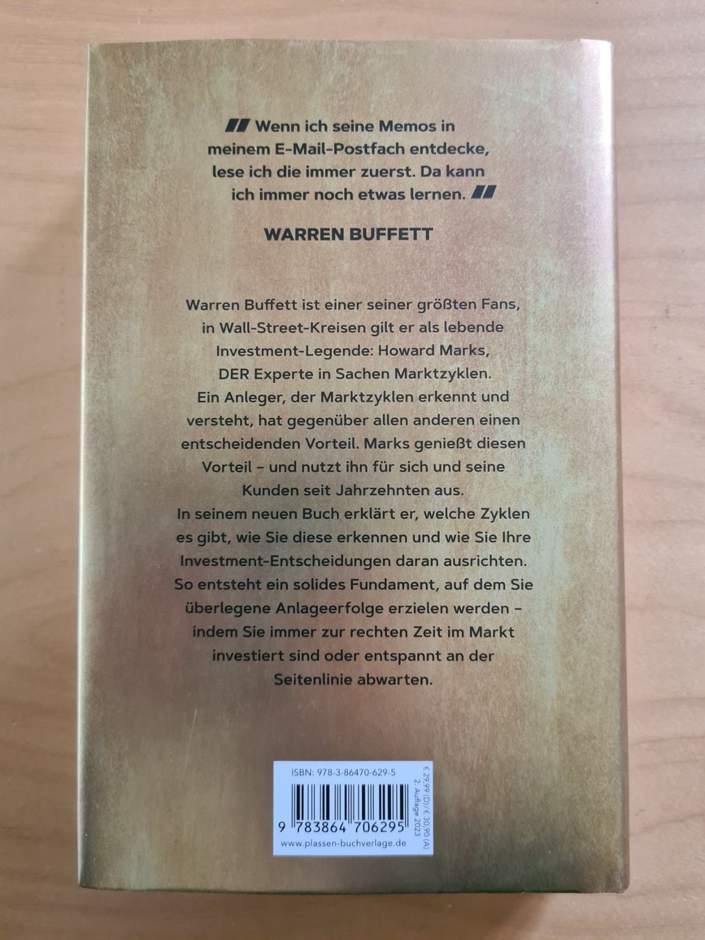 Libri: Marktzyklen meistern von Howard Marks – Usato da Oberwil BL venduto da Spieltopia 1