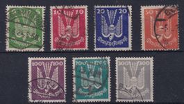 Deutsche Reich Nr. 344-350 gestempelt Selten