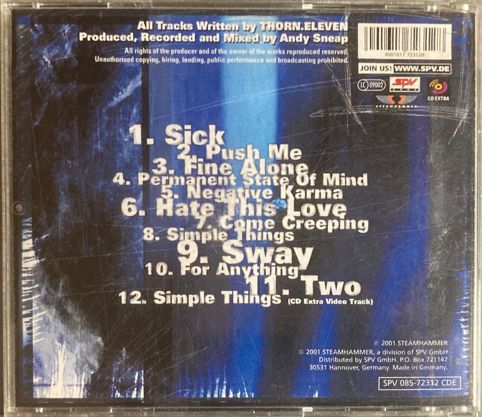 CDs: THORN.ELEVEN - THORN.ELEVEN – Gebraucht aus Poliez-Pittet von Newtown-Records 1