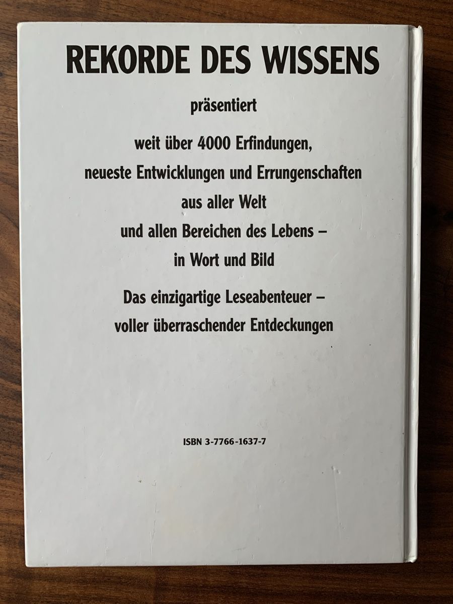 Libri: Rekorde des Wissens 1991 – Usato da Opfikon venduto da BananaGio01 1