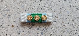 ***  Ribbon UN Observer 3 x Gold Rosette rare ***