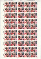 CH Frankaturware Briefmarkenbogen mit 50 Marken a. Fr. 1.30