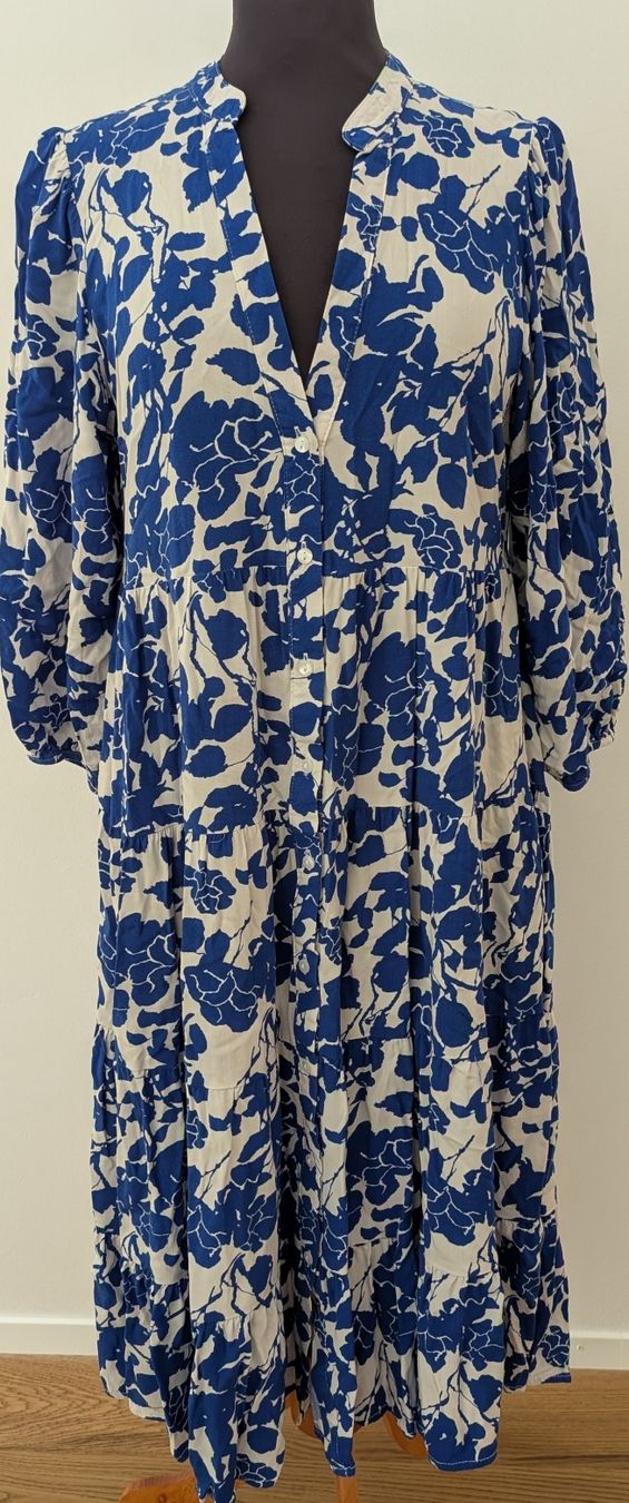 Only Kleider: Only Kleid mit Blumenmuster blau/weiss, Gr M – Neu (gemäss Beschreibung) aus Uitikon Waldegg von rah_5p85
