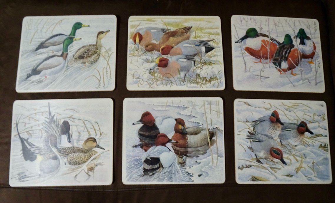 Geschirrsets: Set 6 dessous de plat Wildfowl oiseaux – Neu und originalverpackt aus Châtelaine von fil_7lqg 1