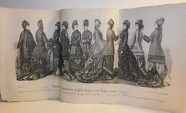 Stich 1877 antiker gr Stich Mode Journal Mode Stich
