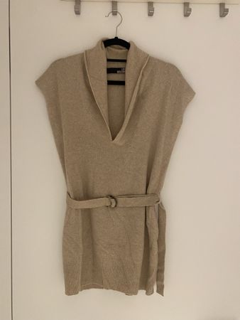 Love Moschino Strickpullunder Beige, Gr. S - Kaschmirwolle