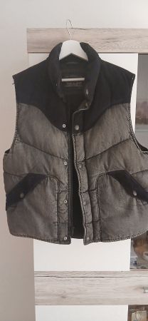 Levi's Weste gefüttert schwarz grau Grösse