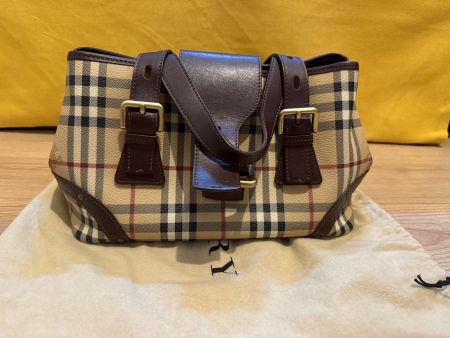 BURBERRY Nova Check Buckle Tote Bag - Authenticated