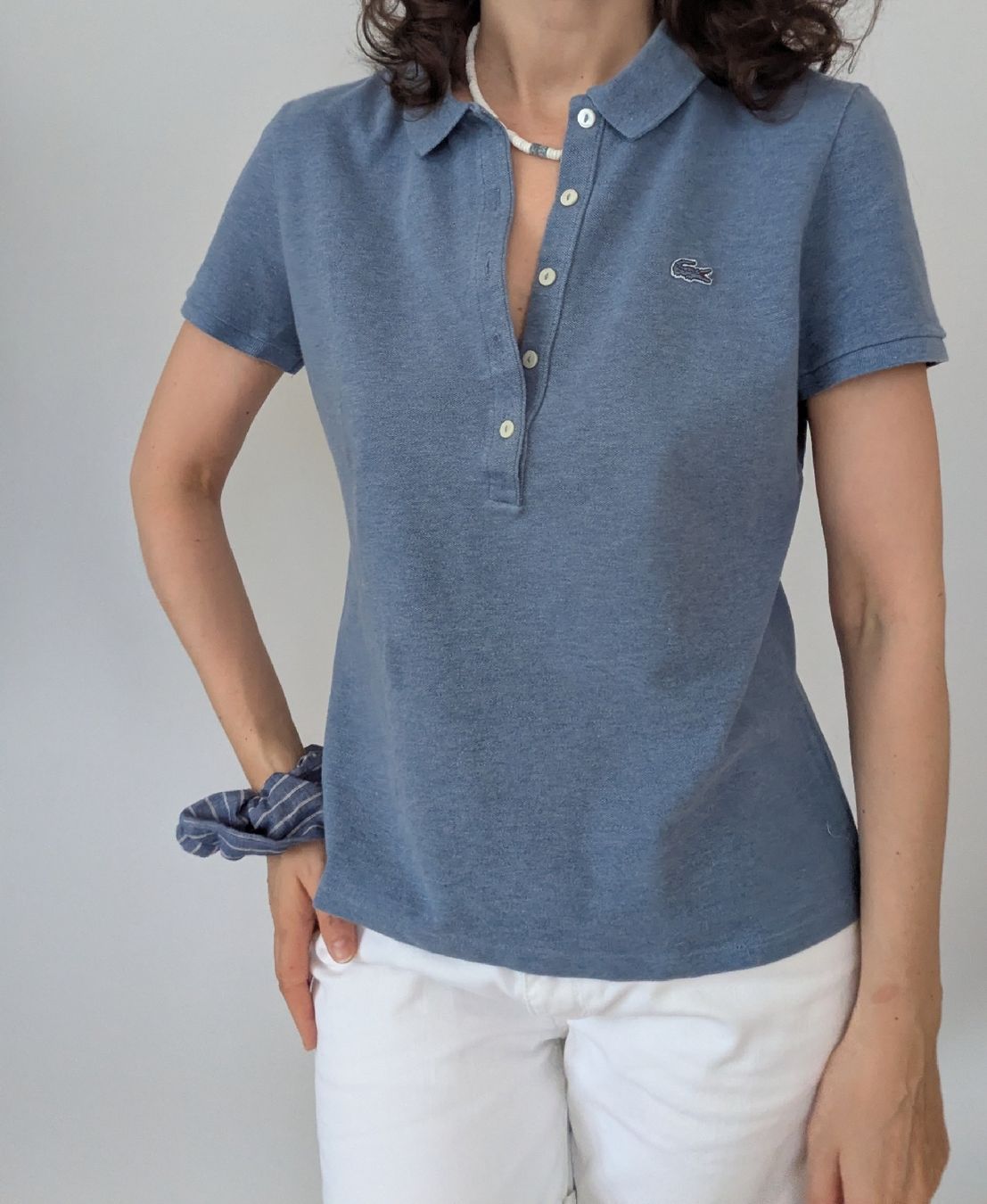 Lacoste Magliette Polo: Lacoste Poloshirt Damen Hellblau Grösse S\M  – Usato da Rorschach venduto da olg_5qq2 1