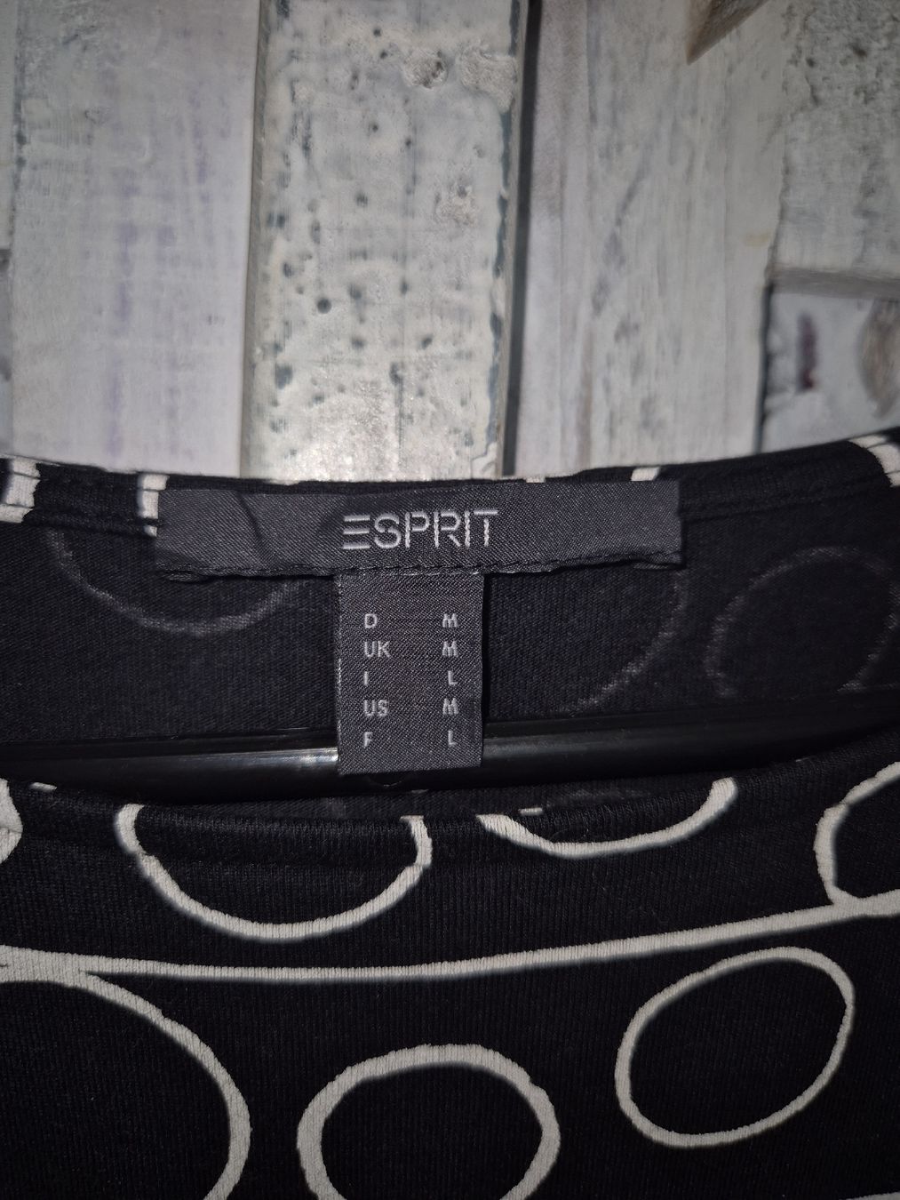 Esprit Top: Esprit Damen Bluse Schwarz Weiss Ringel Grösse M – Usato da Reinach BL venduto da NeuEntdeckt 1
