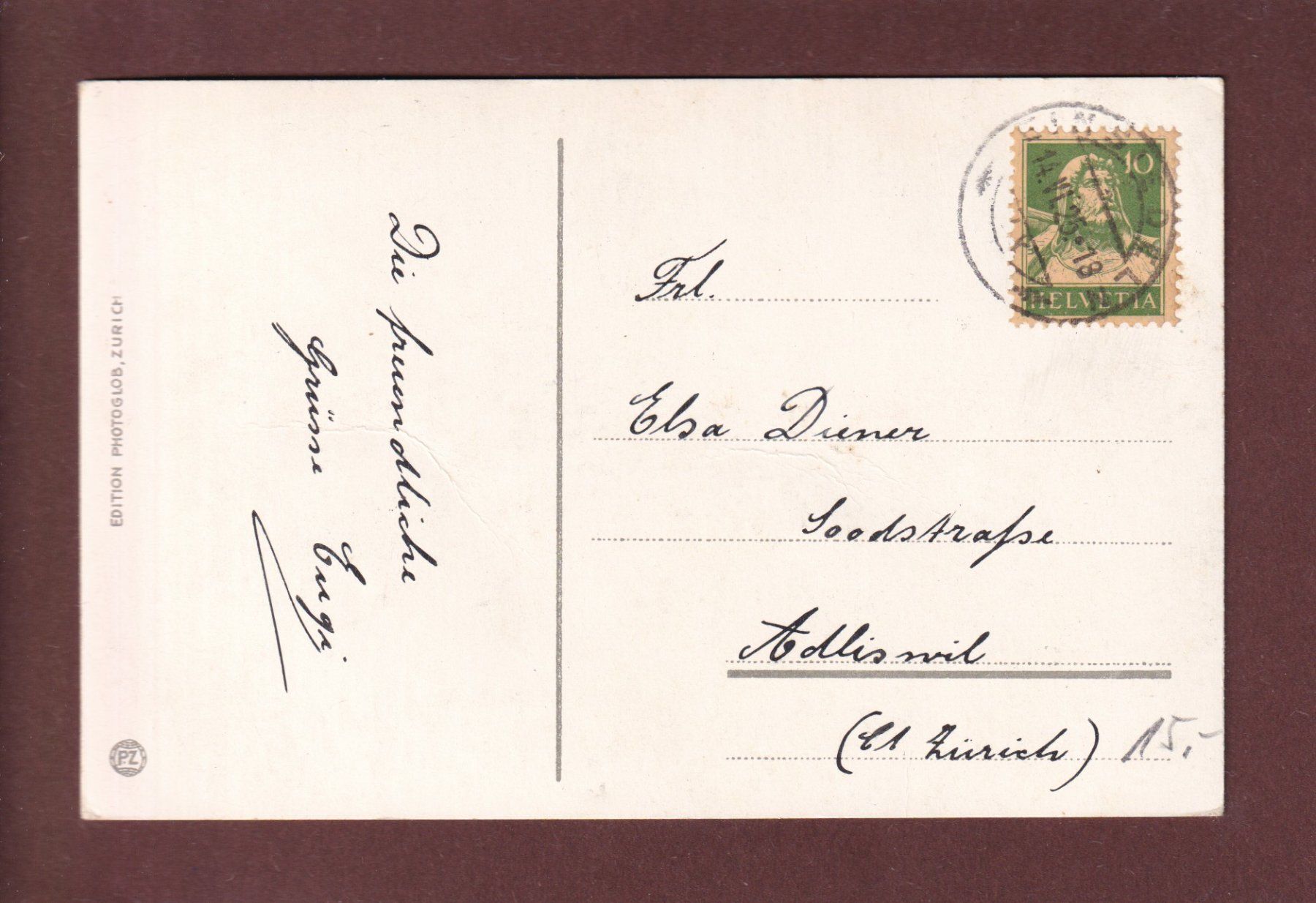 Cartoline postali: EINSIEDELN - Kloster - 1925 // Falte // – Usato da Pully venduto da nicecards 1