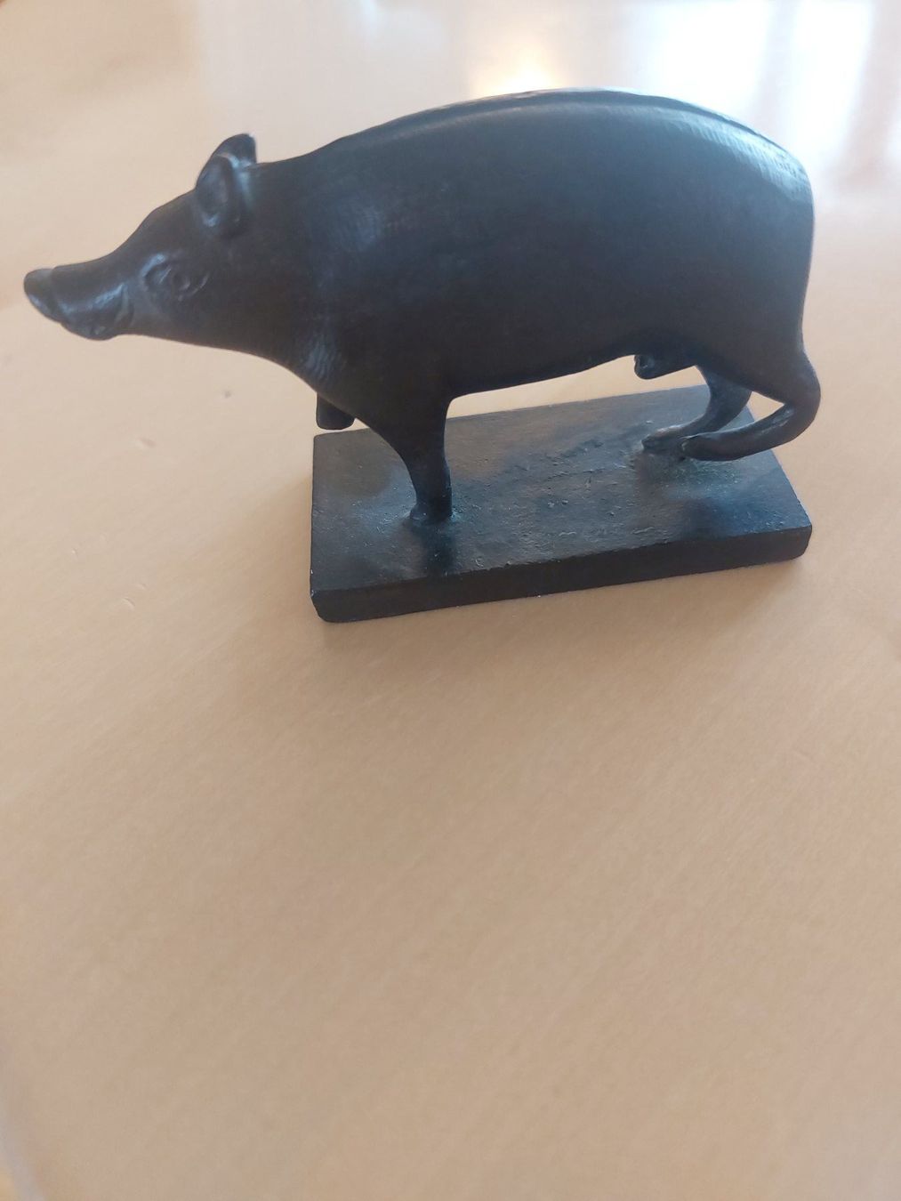 Statuette: Wildschwein Statuette aus Bronze – Usato da Wädenswil venduto da Eureka 1