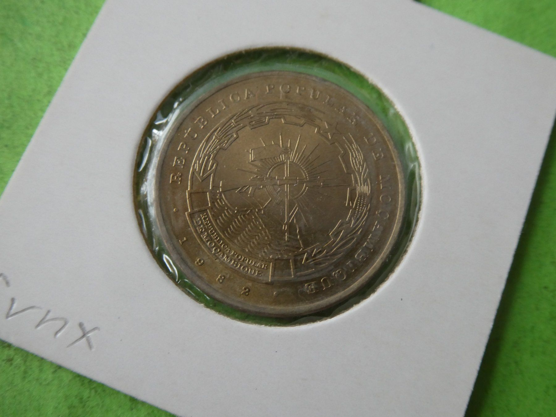 Tutti le monete: Mocambique 1982, 1 Metical    stgl – Usato da Hinterforst venduto da Rohusri 1
