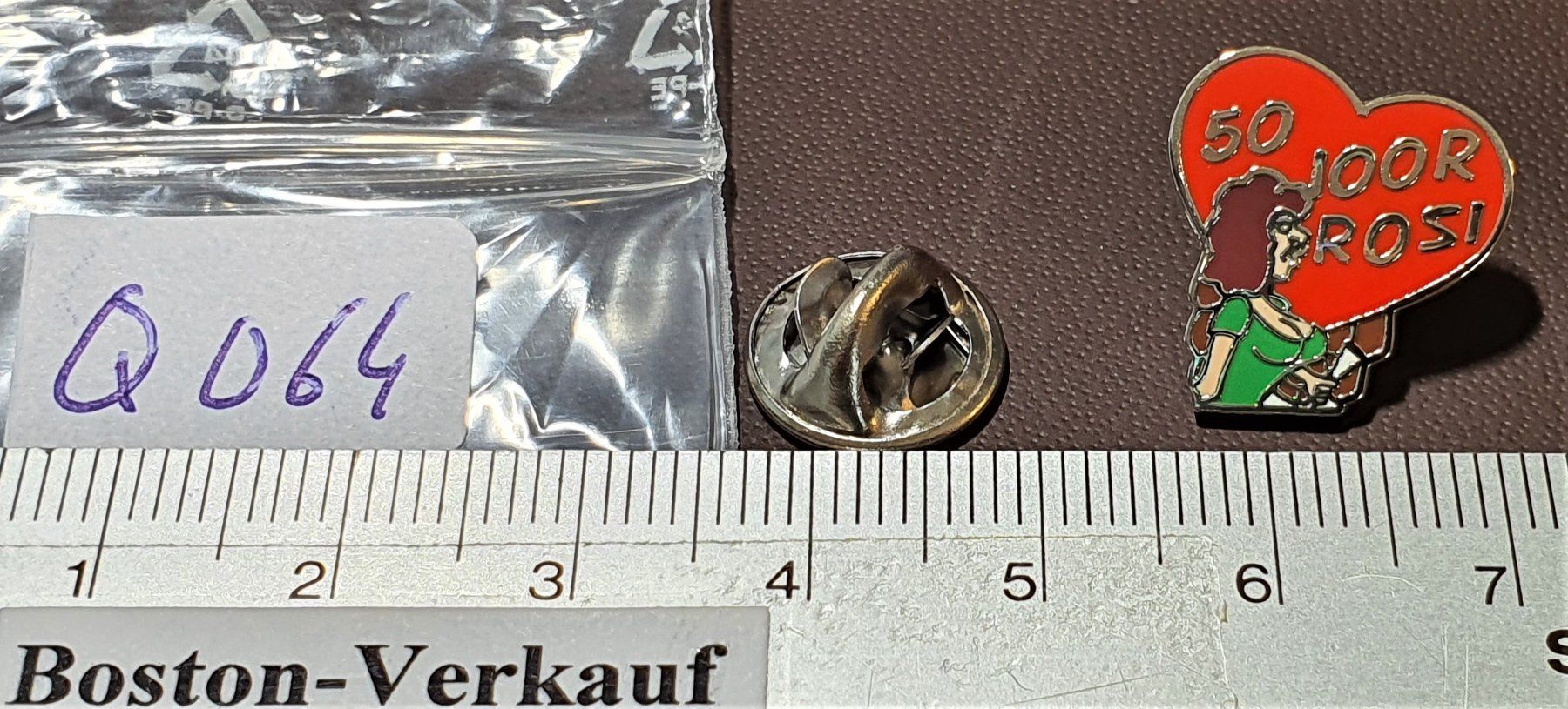 Placchette & Badge: Q064 - Pin 50 Joor ROSI – Usato da Reinach BL venduto da Boston-Verkauf 1