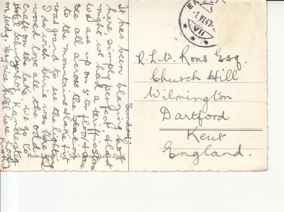 Cartoline postali: Luzern 1947 – Usato da Bürglen TG venduto da StampGraf 1