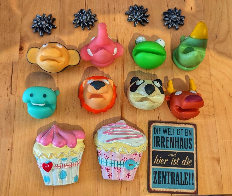 LANOLU Faultier Kühlschrankmagnete Set - 7 Lustige Magnete Mit Sprüchen