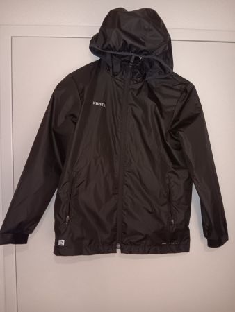 Kinder Fussball Regenjacke - Viralto Club schwarz Gr.131-140