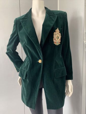 Escada Couture Samt Blazer Gr. 40 / L