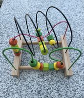 Holz Motorikspielzeug Perlenspiel guter Zustand