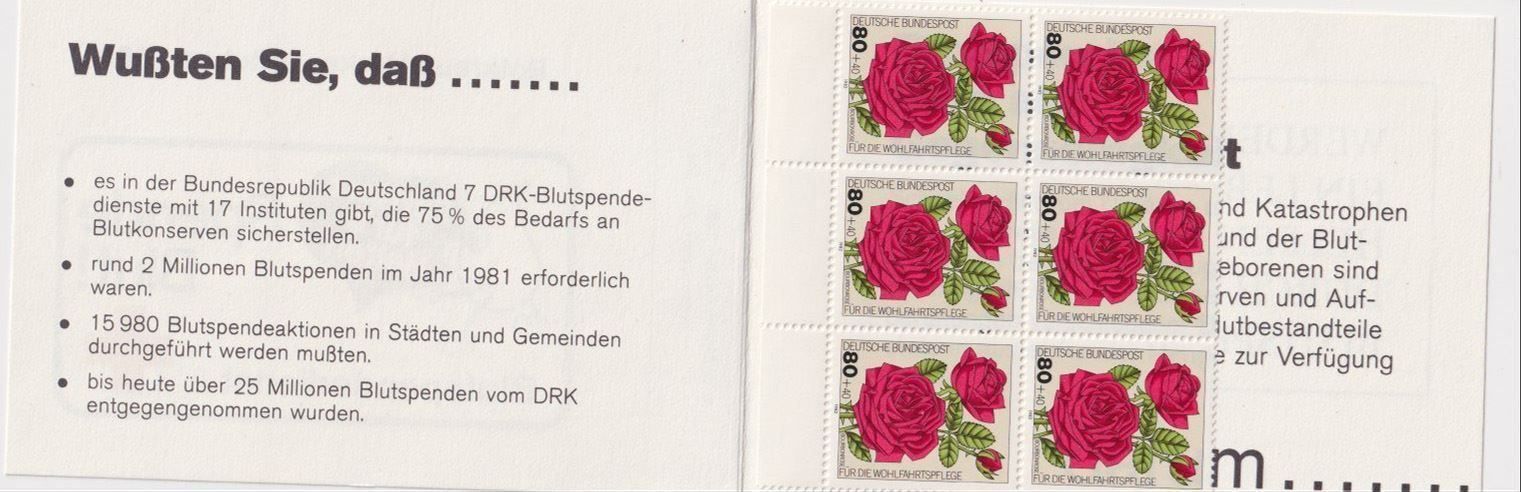 Tutti i francobolli: BRD, Rotes Kreuz MH 1982 – Nuovo (secondo la descrizione) da Langenthal venduto da 1195
