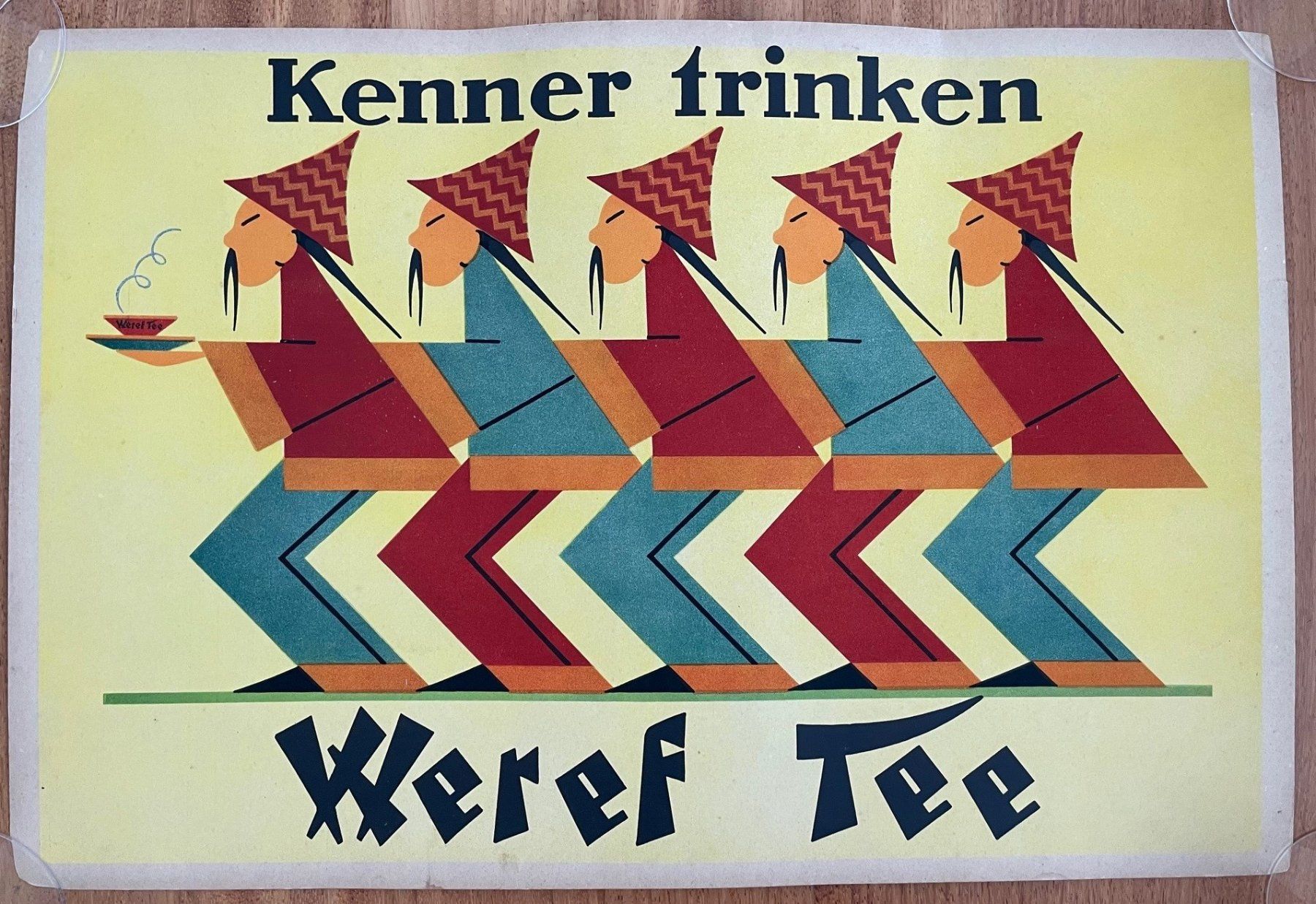 Foto & Immagini: Plakat für Weref-Tee, ca. 1930 – Usato da Dietikon venduto da Tiburon6