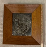 Jagdbild /Relief vom Heiligen Hubertus Schutzpatron der Jagd