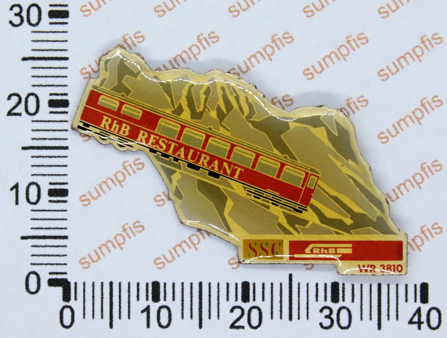 Placchette & Badge: Pin 3er-Set RhB Restaurant SSG – Usato da Winterthur venduto da sumpfis 3